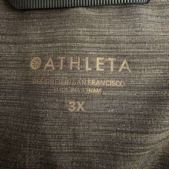Athleta Racer Running Free Windbreaker Jacket  3X Gray Blue Athleisure Gym - Picture 6 of 8